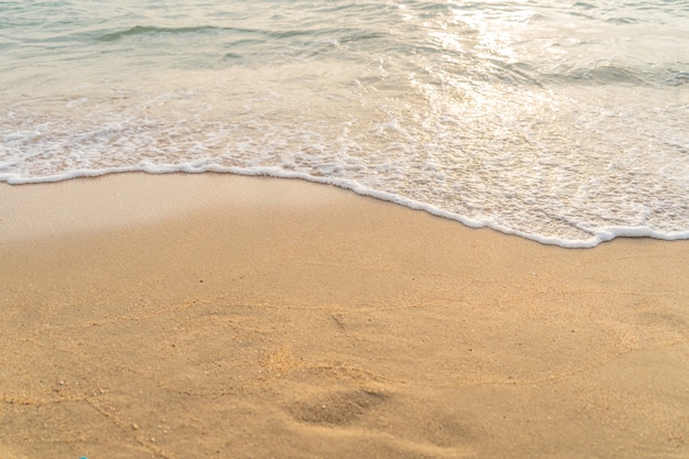 Piękna delikatna fala na plaży