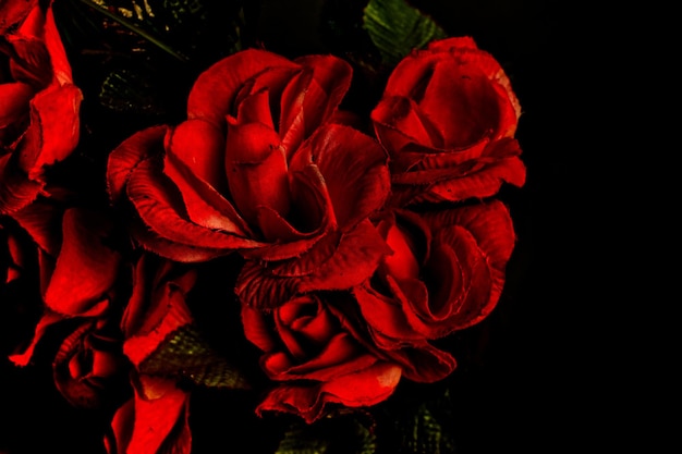 Piękna imitacja czerwonej róży