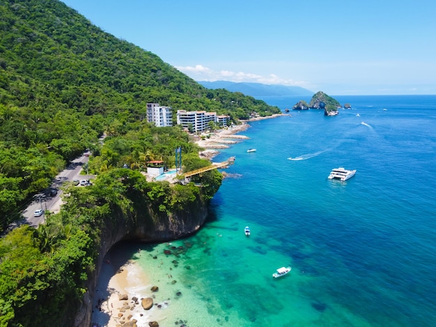 Piękna Kolorowa Plaża W Puerto Vallarta