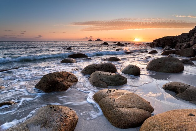 Piękna kornwalijska plaża