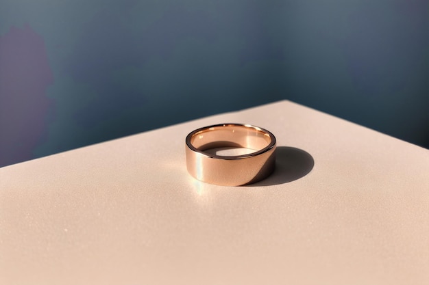 Piękna obrączka Eternal Love The Journey of Wedding Rings Generative AI