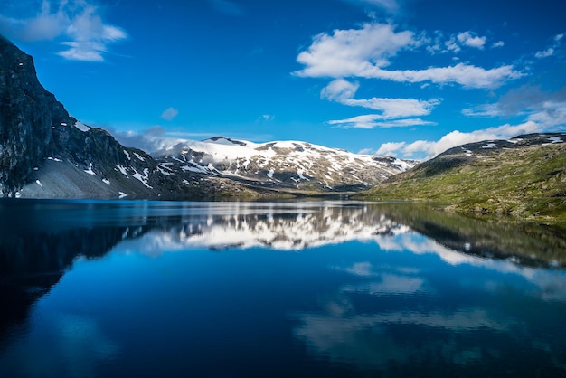 Piękna przyroda Norwegia naturalny krajobraz.