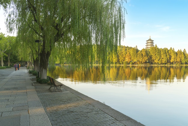 Piękna Sceneria Zachodni Jezioro, Hangzhou