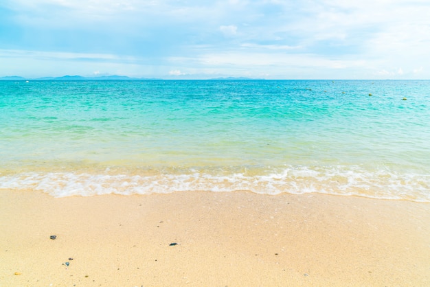 Piękna tropikalna plaża i morze krajobraz