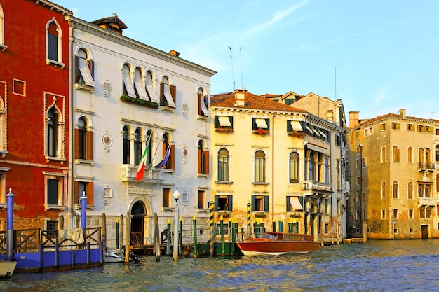 Piękna ulica wodna - Canal Grande w Wenecji, Włochy