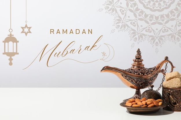 Piękna wizytówka na świętowanie Ramadanu