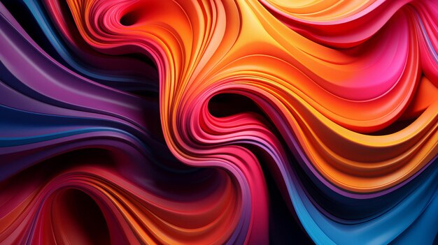 Piękne abstrakcyjne kolorowe tło 3D