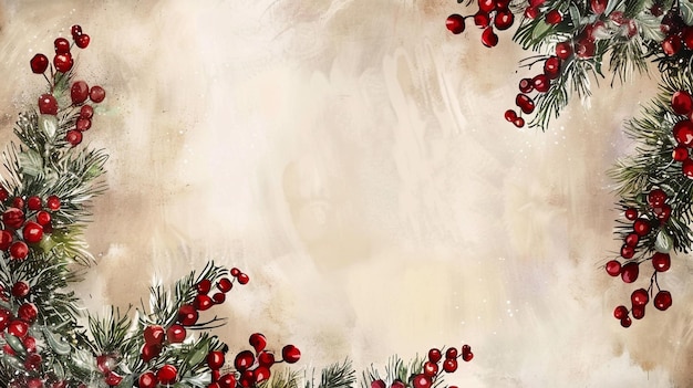 Piękne akwarele Bożego Narodzenia Xmas Tło