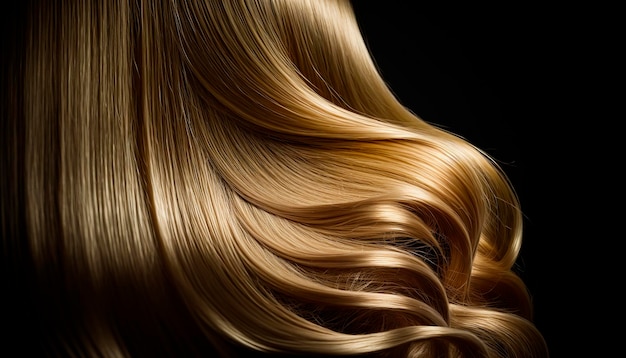 Piękne długie Włosy Piękno kobieta z luksusowym prostym blond włosianym generatywnym ai