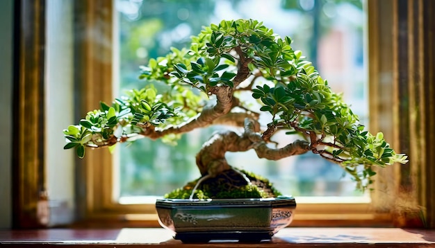 Zdjęcie piękne drzewo bonsai