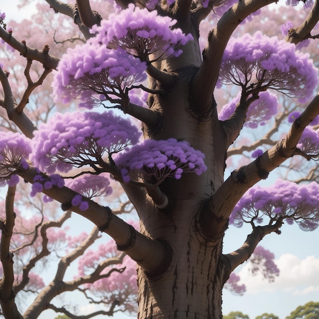 Zdjęcie piękne drzewo do wykorzystania jako ramka lub do tworzenia dzieł sztuki cyfrowej