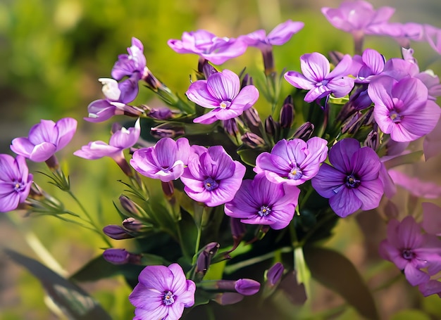Zdjęcie piękne fioletowe kwiaty