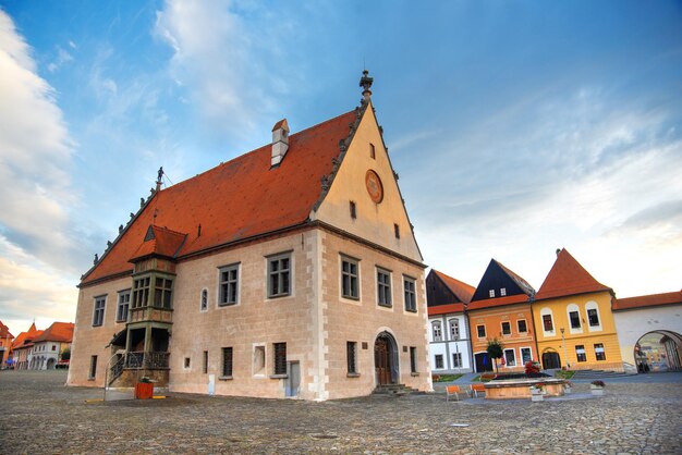 Piękne historyczne miasto Bardejov. Słowacja, Europa.