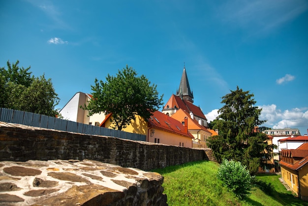 Zdjęcie piękne historyczne miasto bardejov. słowacja, europa.