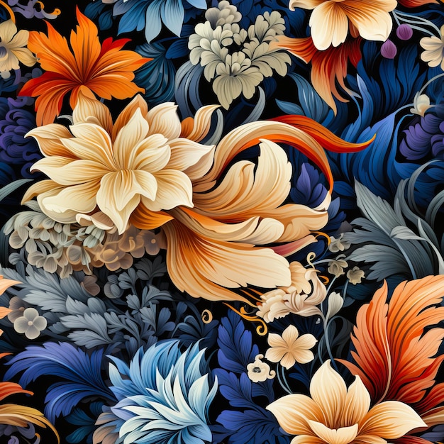Piękne indonezyjskie wzory batikowe z unikalnymi detalami kulturowymi na żywym materiale