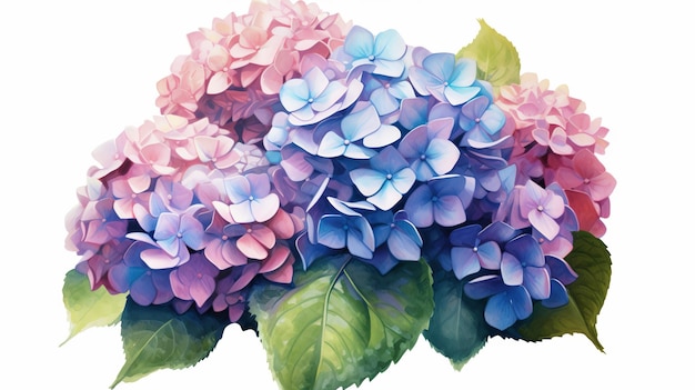 Piękne jasne kolory krokusy kwiatowy bukiet kinowy białe tło Generative ai