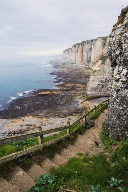 Piękne klify Etretat