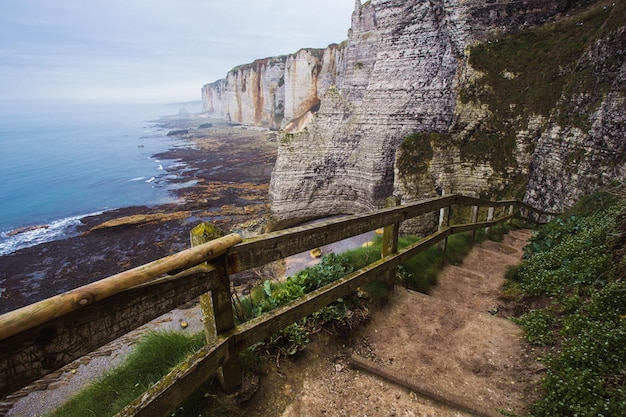 Piękne klify Etretat