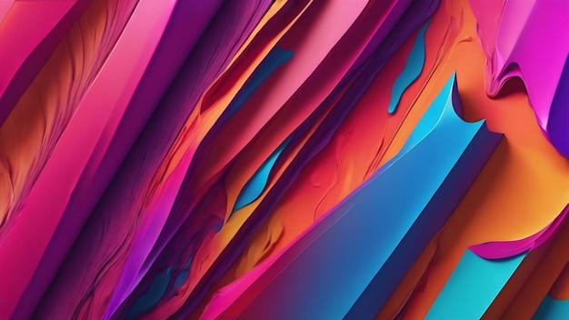 Piękne kolorowe abstrakcyjne tapety 3D