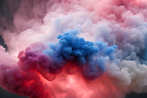 Piękne kolorowe tonowe tło dymu