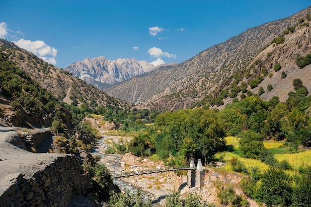 Piękne krajobrazy doliny Hunza wzdłuż autostrady Karakorum Gilgit Baltistan Pakistan