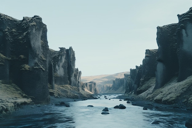Zdjęcie piękne krajobrazy islandii podczas podróży