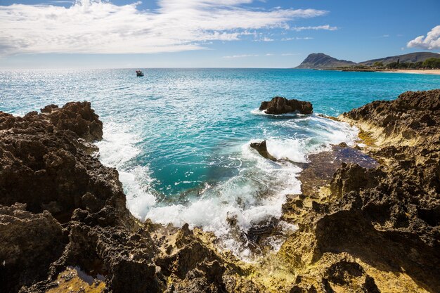 Piękne krajobrazy na wyspie Oahu na Hawajach