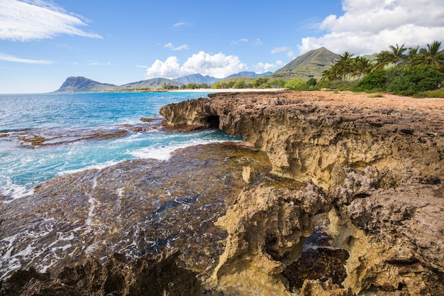 Piękne Krajobrazy Na Wyspie Oahu Na Hawajach