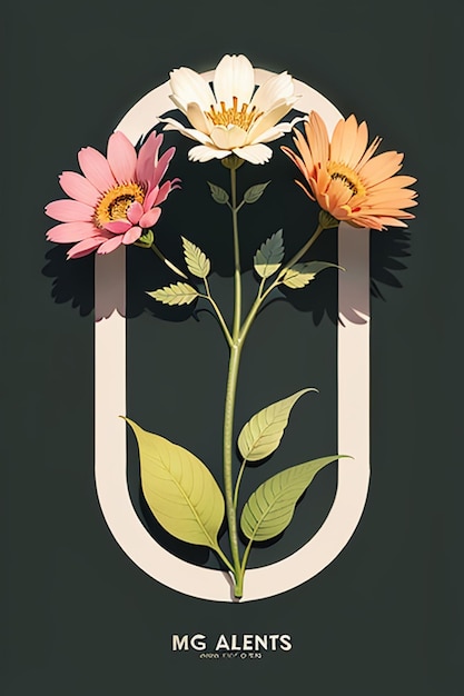 Piękne kwiaty doniczkowe zbliżenie proste tło plakatu na okładce tapety reklamowej