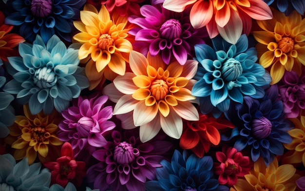 Piękne kwiaty w tle, kolorowa natura.