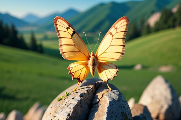 Piękne motyle latają kwiaty dzikie zwierzęta przyroda krajobraz motyle tapeta tło