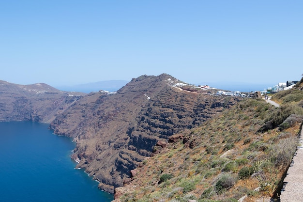 Piękne obrazy krajobrazu Santorini, Grecja