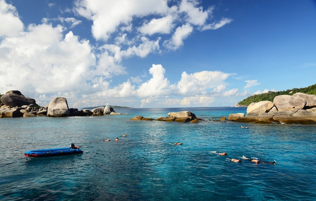 Piękne Similan wyspy w Andaman morzu, Tajlandia