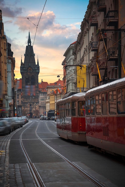 Piękne stare ulice Pragi