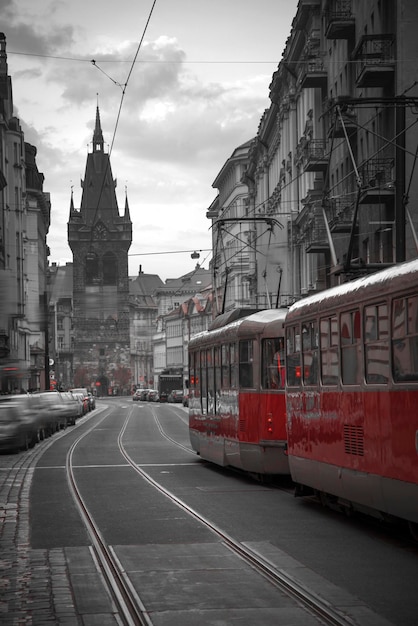 Piękne stare ulice Pragi