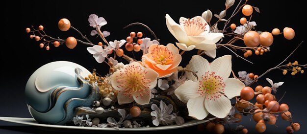 Piękne układy ikebana