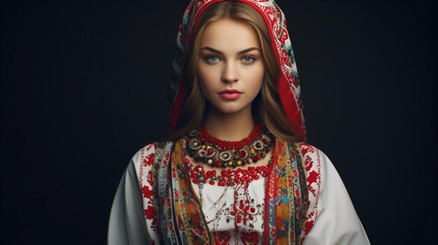 Zdjęcie piękne ukraińskie dziewczyny