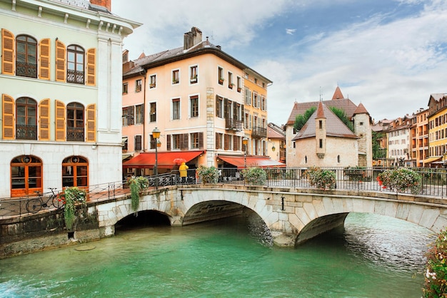 Piękne ulice miasta Annecy France