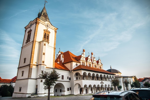 Piękne zabytkowe miasto Lewocza. Słowacja, Europa. Podróż i podróż.