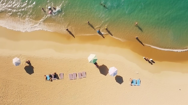 Pięknego wakacyjnego lata piasek plaża tropikalna plaża i morze tło