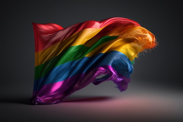 Piękno i przesłanie flagi LGBTQ jako ilustracja