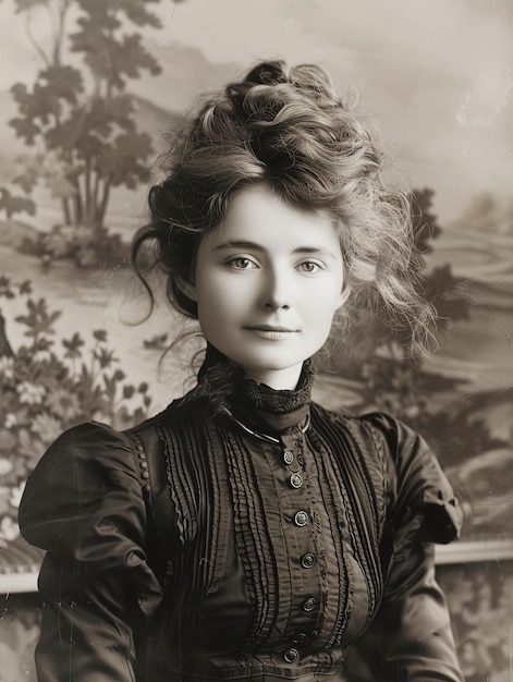 Piękno w przeszłości Portret kobiety z XIX wieku