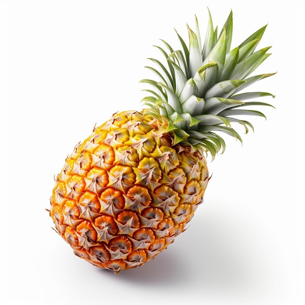 Zdjęcie piękny ananas na białym tle