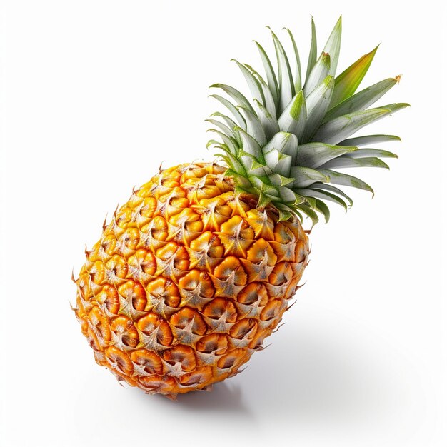 Zdjęcie piękny ananas na białym tle