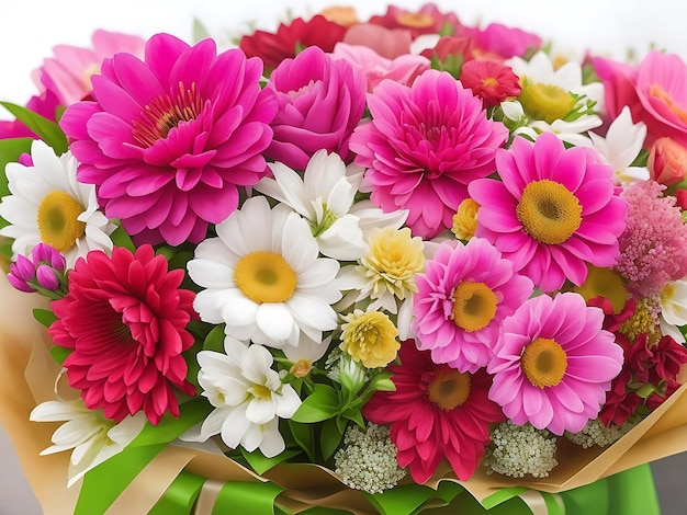 Piękny bukiet kwiatów Ai Generator