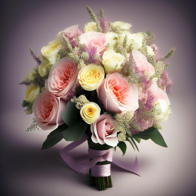 piękny bukiet kwiatów elegancki z czystym tłem