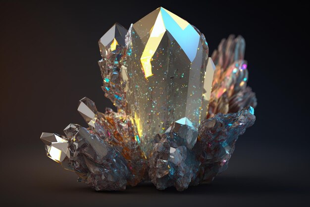 Piękny Gemstone Image Luxury Crystalls Ai generatywny