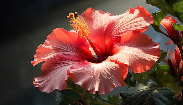 Piękny hibiskus lub Bunga Raya