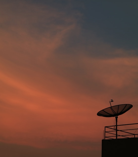 Piękny Kolor Tropical Sunset Sky