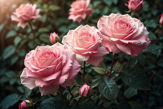 Piękny kolorowy różowy kwiat